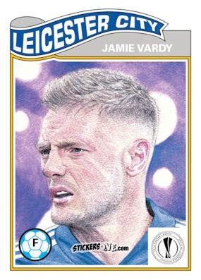Figurina Jamie Vardy - Living Set Soccer 2020 n. 242 - Topps