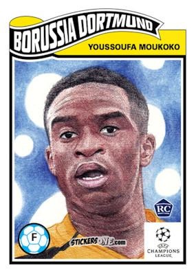Cromo Youssoufa Moukoko - Living Set Soccer 2020 n. 256 - Topps