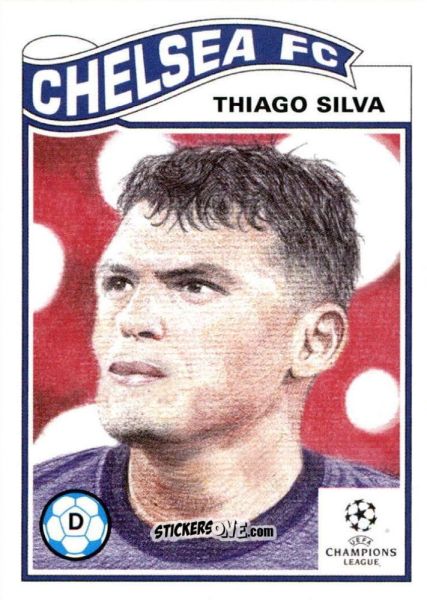 Cromo Thiago Silva - Living Set Soccer 2021 n. 278 - Topps