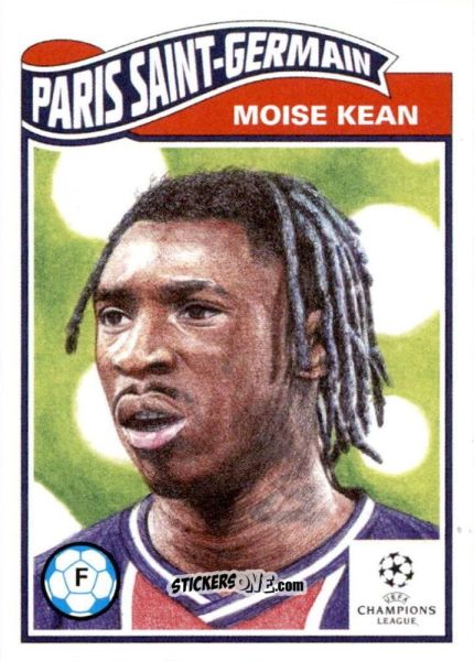 Cromo Moise Kean - Living Set Soccer 2021 n. 280 - Topps