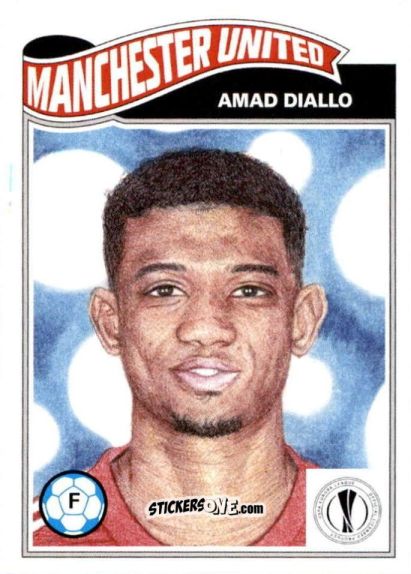 Figurina Amad Diallo - Living Set Soccer 2021 n. 283 - Topps