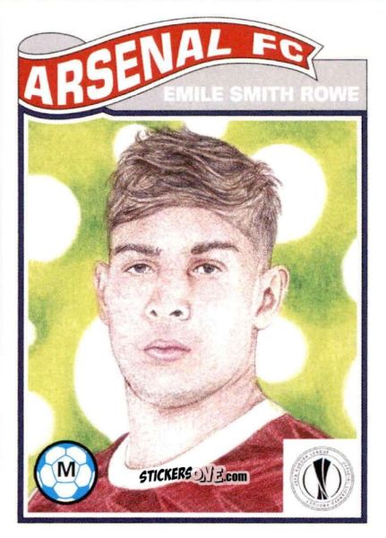 Sticker Emile Smith Rowe - Living Set Soccer 2021 n. 290 - Topps