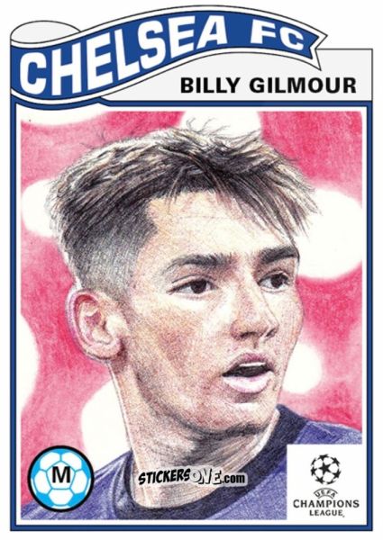 Figurina Billy Gilmour - Living Set Soccer 2021 n. 294 - Topps