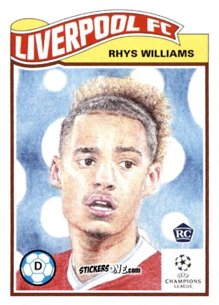Sticker Rhys Williams - Living Set Soccer 2021 n. 295 - Topps