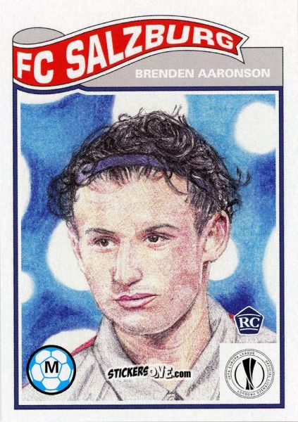 Sticker Brenden Aaronson - Living Set Soccer 2021 n. 299 - Topps