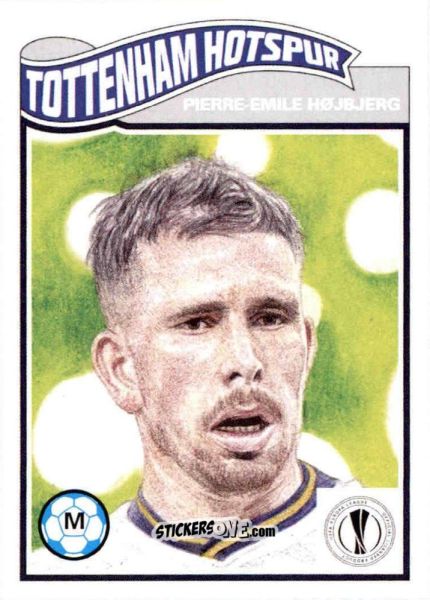 Sticker Pierre-Emile Hojberg - Living Set Soccer 2021 n. 303 - Topps