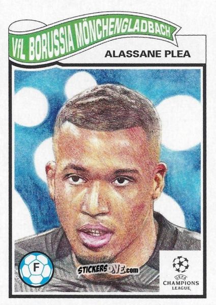 Sticker Alassane Plea - Living Set Soccer 2021 n. 304 - Topps