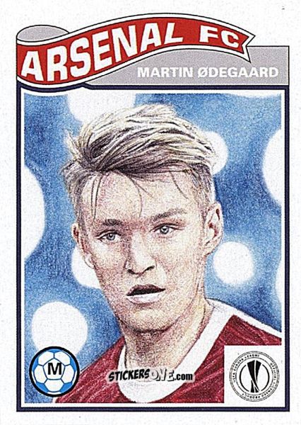 Sticker Martin Odegaard - Living Set Soccer 2021 n. 307 - Topps