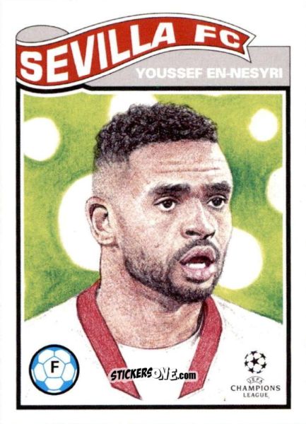 Sticker Youssef En-Nesyri - Living Set Soccer 2021 n. 310 - Topps