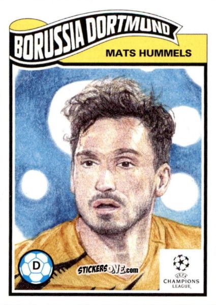 Sticker Mats Hummels - Living Set Soccer 2021 n. 313 - Topps