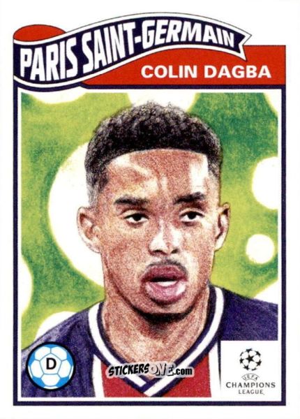 Cromo Colin Dagba - Living Set Soccer 2021 n. 315 - Topps