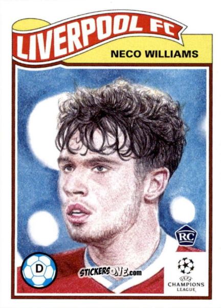Cromo Neco Williams - Living Set Soccer 2021 n. 319 - Topps
