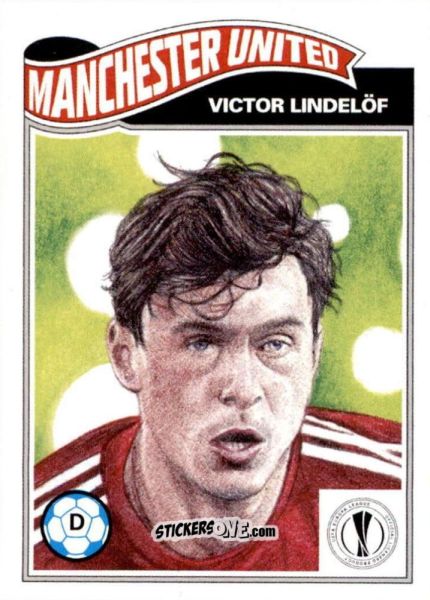 Sticker Victor Lindelof - Living Set Soccer 2021 n. 320 - Topps