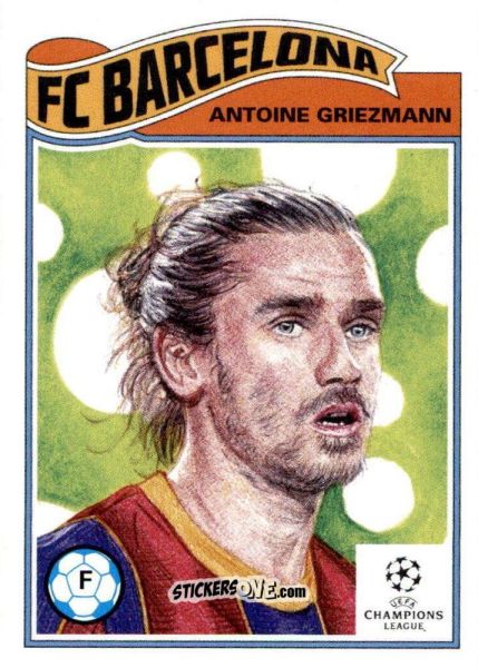 Sticker Antoine Griezmann - Living Set Soccer 2021 n. 321 - Topps