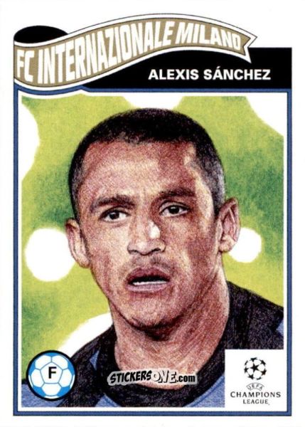 Figurina Alexis Sanchez - Living Set Soccer 2021 n. 322 - Topps