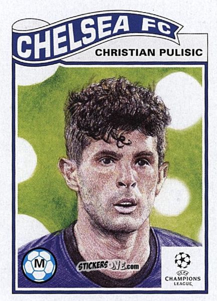Figurina Christian Pulisic - Living Set Soccer 2021 n. 334 - Topps