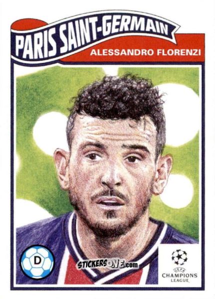 Cromo Alessandro Florenzi - Living Set Soccer 2021 n. 335 - Topps