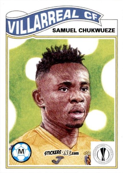 Cromo Samuel Chukwueze - Living Set Soccer 2021 n. 338 - Topps