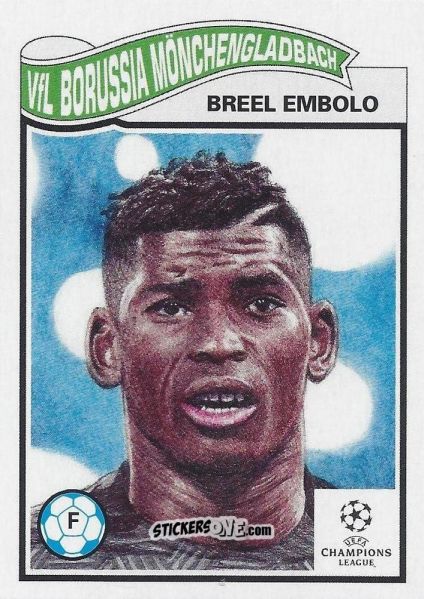 Sticker Breel Embolo - Living Set Soccer 2021 n. 343 - Topps