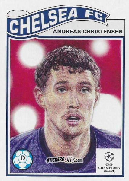Sticker Andreas Christensen - Living Set Soccer 2021 n. 344 - Topps
