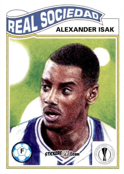 Sticker Alexander Isak - Living Set Soccer 2021 n. 345 - Topps