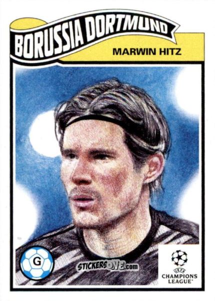 Figurina Marwin Hitz - Living Set Soccer 2021 n. 350 - Topps