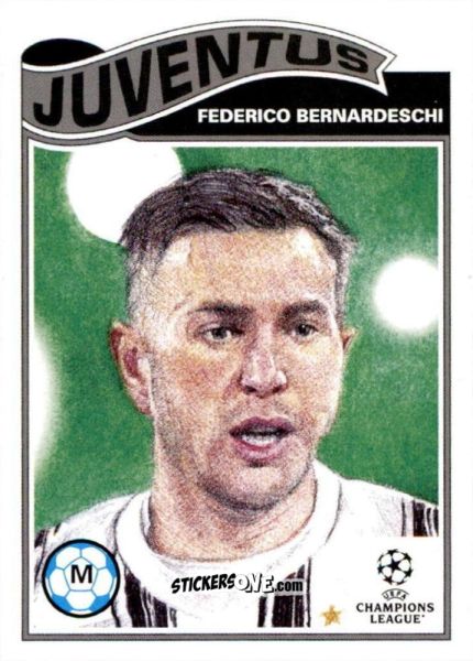 Sticker Federico Bernardeschi - Living Set Soccer 2021 n. 351 - Topps