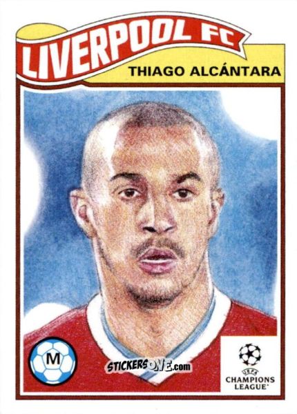 Cromo Thiago Alcantara - Living Set Soccer 2021 n. 352 - Topps