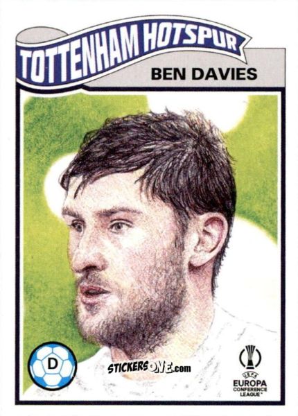 Cromo Ben Davies - Living Set Soccer 2021 n. 362 - Topps
