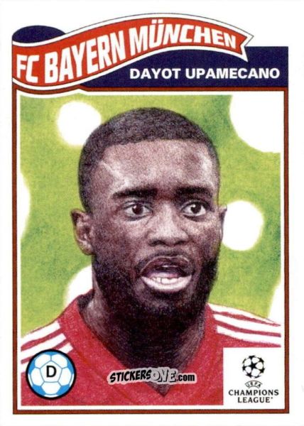 Cromo Dayot Upamecano - Living Set Soccer 2021 n. 364 - Topps
