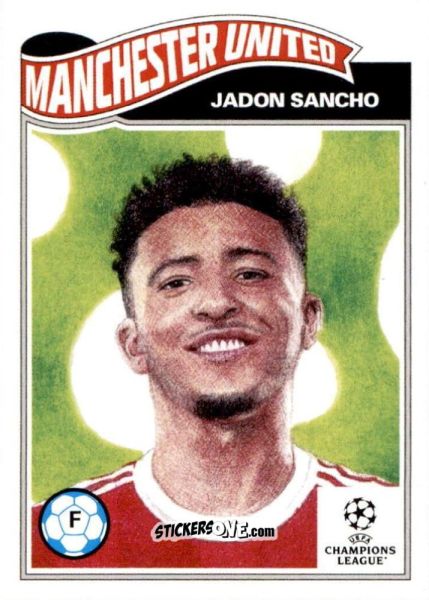 Sticker Jadon Sancho - Living Set Soccer 2021 n. 368 - Topps
