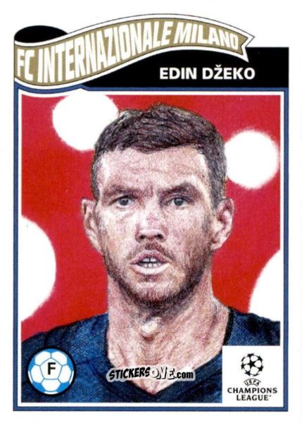 Sticker Edin Džeko - Living Set Soccer 2021 n. 370 - Topps