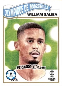 Sticker William Saliba - Living Set Soccer 2021 n. 371 - Topps