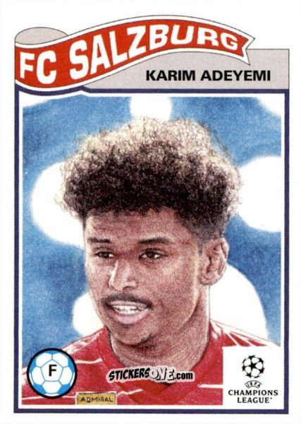 Sticker Karim Adeyemi - Living Set Soccer 2021 n. 376 - Topps