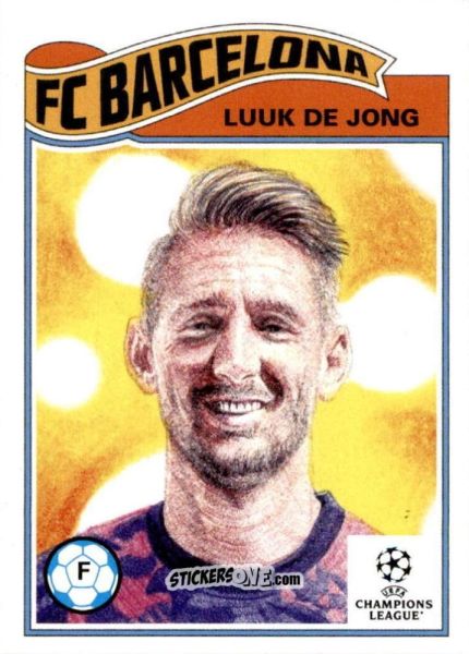 Sticker Luuk de Jong - Living Set Soccer 2021 n. 380 - Topps