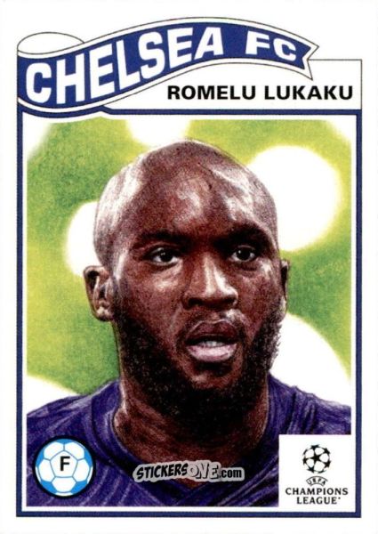 Figurina Romelo Lukaku - Living Set Soccer 2021 n. 384 - Topps
