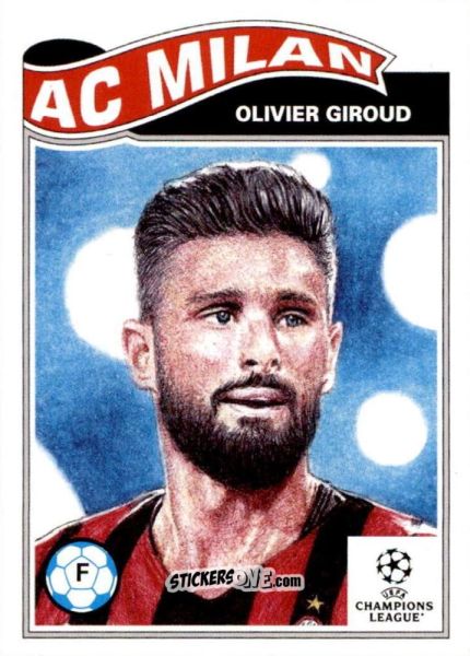 Sticker Olivier Giroud - Living Set Soccer 2021 n. 386 - Topps