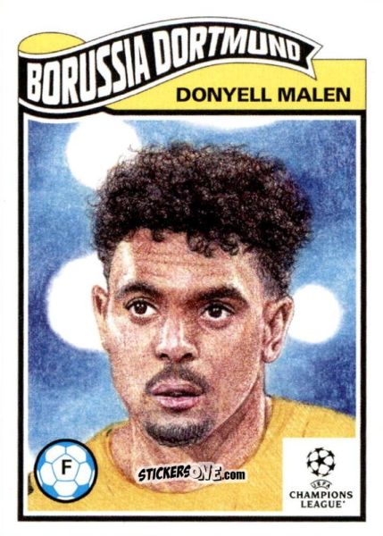 Sticker Donyell Malen - Living Set Soccer 2021 n. 389 - Topps