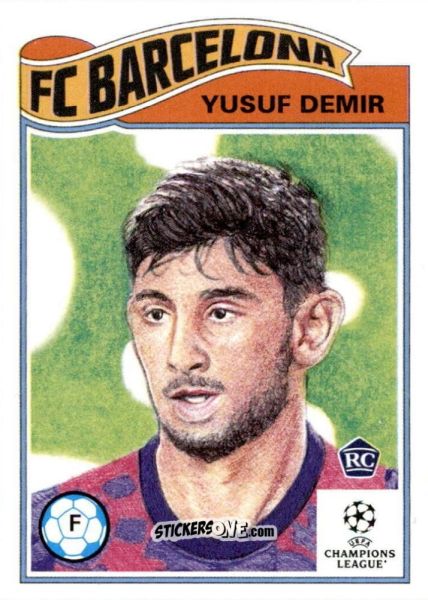 Sticker Yusuf Demir - Living Set Soccer 2021 n. 391 - Topps