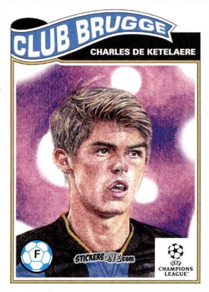 Cromo Charles De Ketelaere - Living Set Soccer 2021 n. 392 - Topps