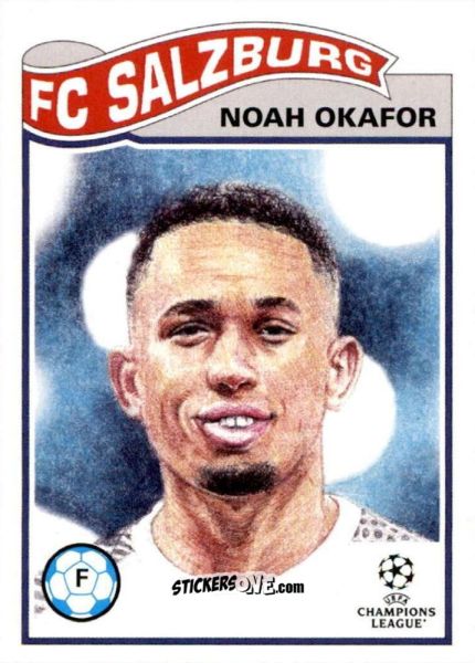 Sticker Noah Okafor - Living Set Soccer 2021 n. 398 - Topps