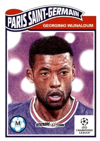 Sticker Georginio Wijnaldum - Living Set Soccer 2021 n. 401 - Topps
