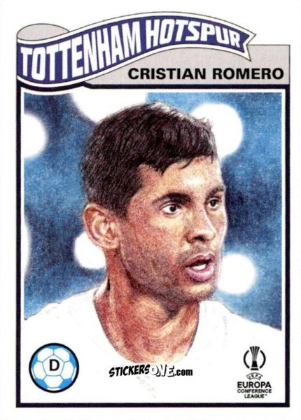 Sticker Cristian Romero - Living Set Soccer 2021 n. 402 - Topps