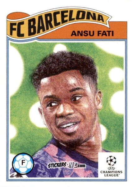 Cromo Ansu Fati - Living Set Soccer 2021 n. 404 - Topps