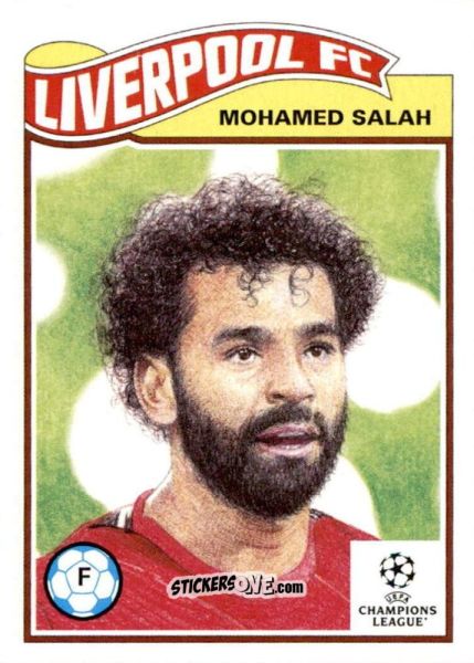Sticker Mohamed Salah - Living Set Soccer 2021 n. 407 - Topps