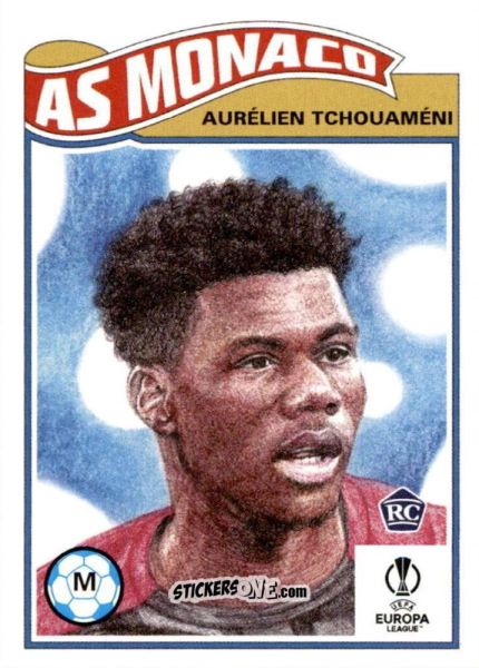 Cromo Aurelien Tchouameni - Living Set Soccer 2021 n. 408 - Topps