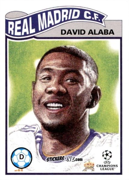 Sticker David Alaba - Living Set Soccer 2021 n. 411 - Topps