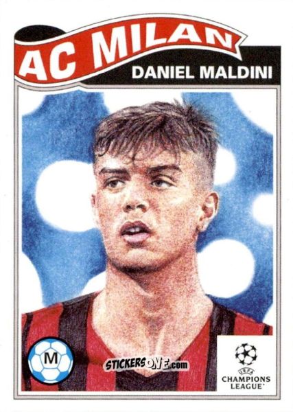 Sticker Daniel Maldini - Living Set Soccer 2021 n. 412 - Topps