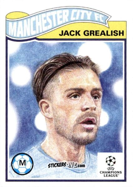 Sticker Jack Grealish - Living Set Soccer 2021 n. 418 - Topps