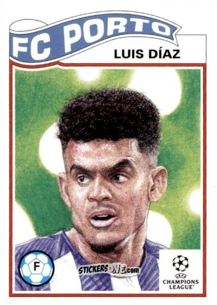 Sticker Luis Diaz - Living Set Soccer 2021 n. 420 - Topps